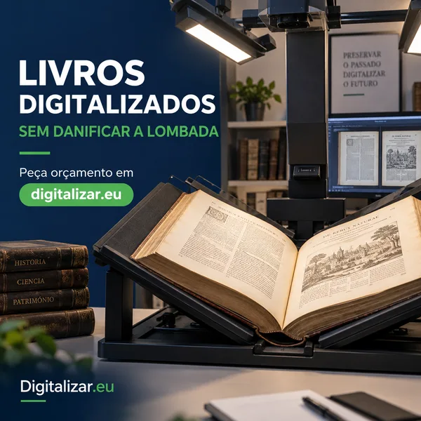 Livros digitalizados sem danificar a lombada
